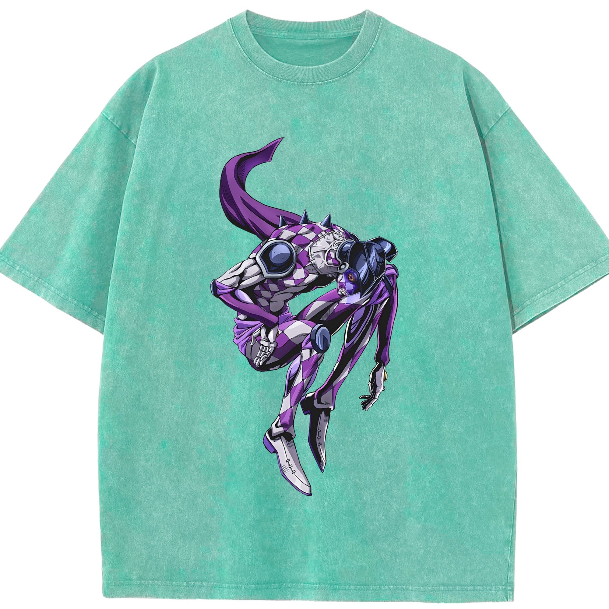 （画像用） ジョジョの奇妙な冒険 パンナコッタ?フー JoJo's Bizarre Adventure Pannacotta Fugo 綿100% ヴィンテージ風 半袖Tシャツ（フロントプリント）